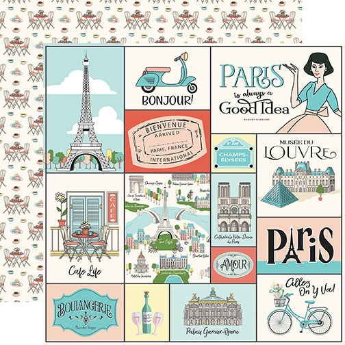 Carta Bella Paris 12X12 Paris Journaling Cards