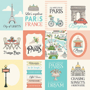 Carta Bella Paris 12X12 3X4 Journaling Cards