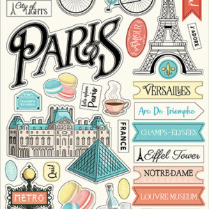 Carta Bella Paris 6X13 Chipboard Accents