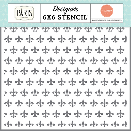 Carta Bella Paris Fleur De Lis Stencil