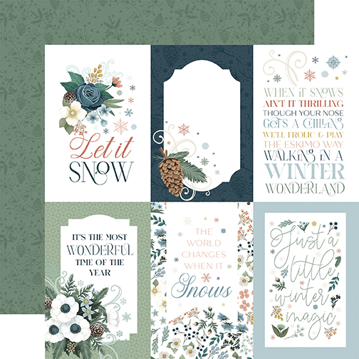 Carta Bella Winter Wonderland 12X12 4X6 Journaling Cards