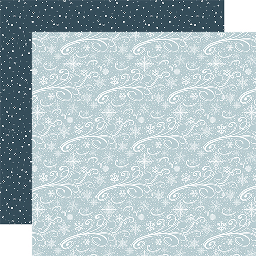 Carta Bella Winter Wonderland 12X12 Snowy Swirls