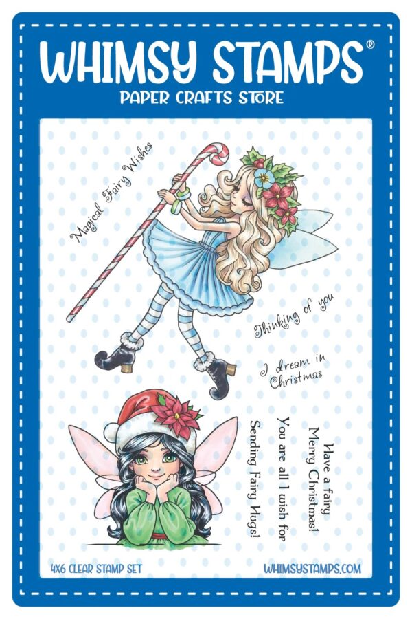 Whimsy Stamp Christmas Fairy Wishes