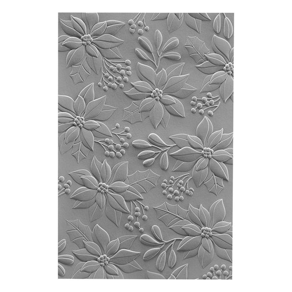 SPELLBINDERS 3D EMBOSSING FOLDER SCENIC POINSETTA