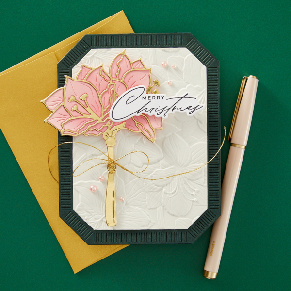 Spellbinders Amaryllis Garden 3D Embossing Folder From the Amaryllis Christmas Collection By Yana Smakula