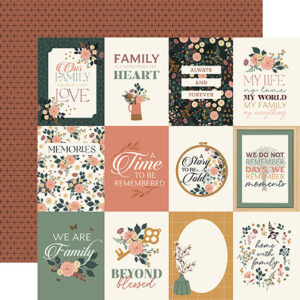 Echo Park Family 12X12 3X4 Journaling Cards