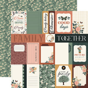 Echo Park Family 12X12 Multi Journaling Cards