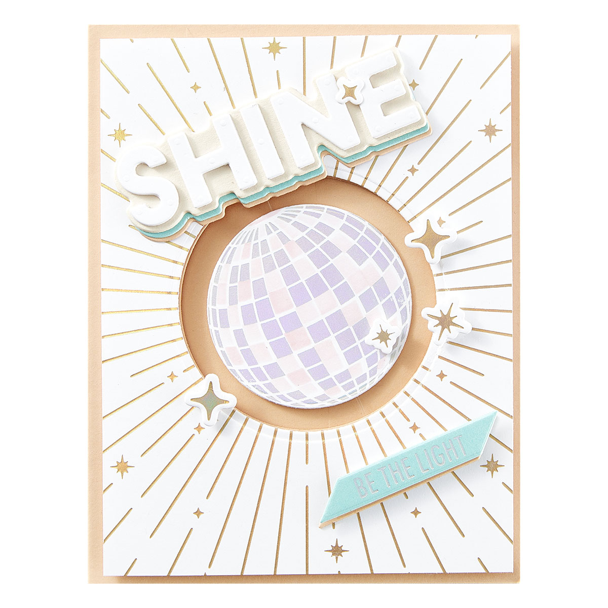 Spellbinders Sparkle Background Glimmer Hot Foil Plate & Die Set From the Shine Bright Collection By Carissa Wiley