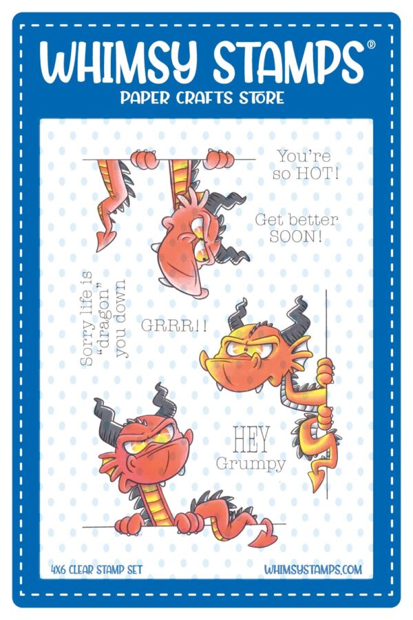 Whimsy Stamp Grumpy Dragons