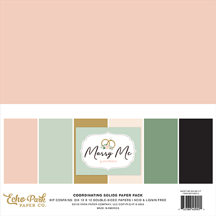 Echo Park Marry Me Solids Kit