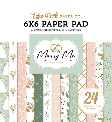 Echo Park Marry Me 6X6 Paper Pad