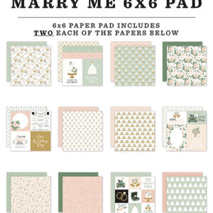 Echo Park Marry Me 6X6 Paper Pad