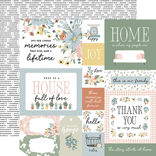 Echo Park Our Happy Place 12X12 Multi Journaling Cards