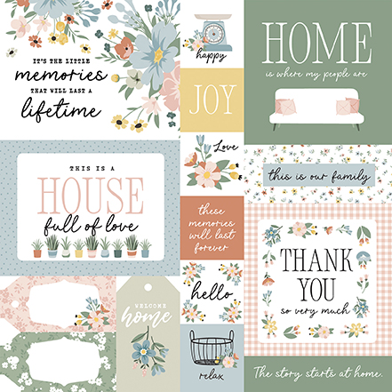 Echo Park Our Happy Place 12X12 Multi Journaling Cards