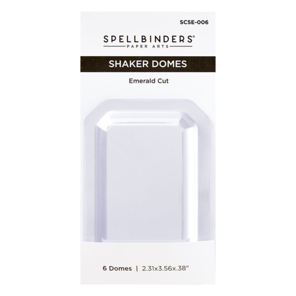 Spellbinders Emerald Cut Shaker Dome - 6 Pack