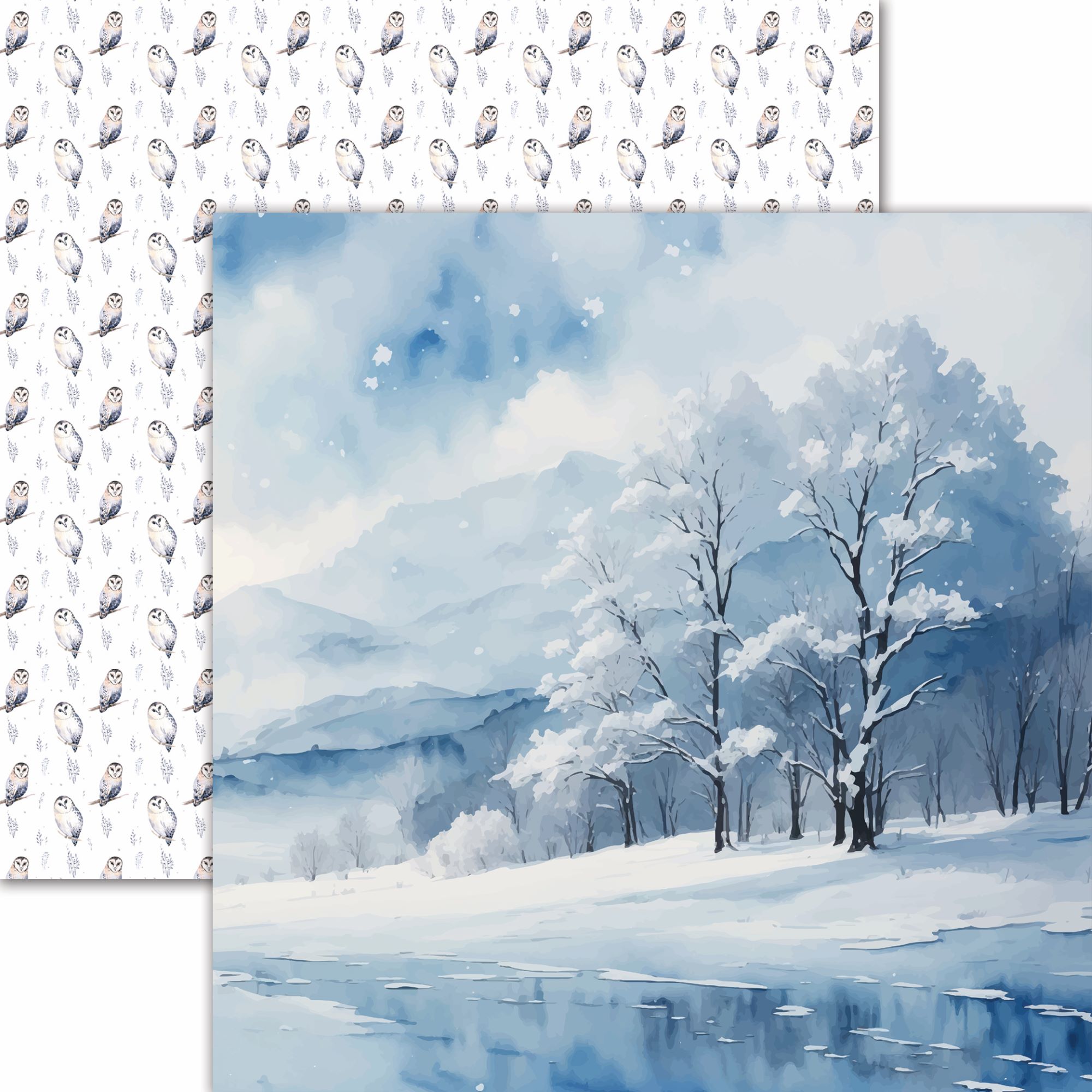 Reminisce Snowfall 12X12 A Winter's Tale