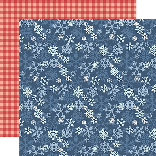 Echo Park Chlling With My Snomies 12X12 Feeling Frosty Snowflakes