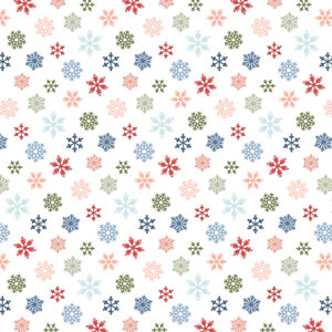 Echo Park Chlling With My Snomies 12X12 Colorful Snowflakes