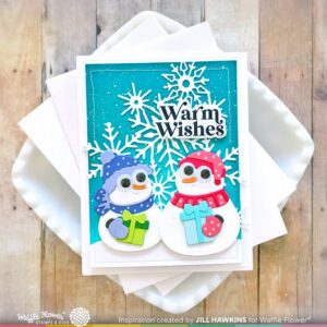 Waffle Flower Die Gifting Snowmen