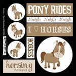 SCRAPBOOK CUSTOMS STICKER BARN BUD HORSE