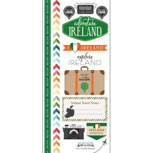 SCRAPBOOK CUSTOMS STICKER ADVENTURE IRELAND