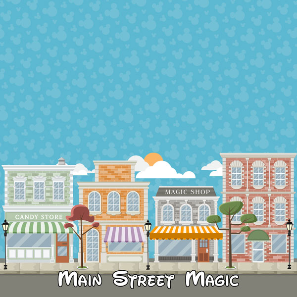 SCRAPBOOK CUSTOMS 12X12 MAIN STREET MAGIC