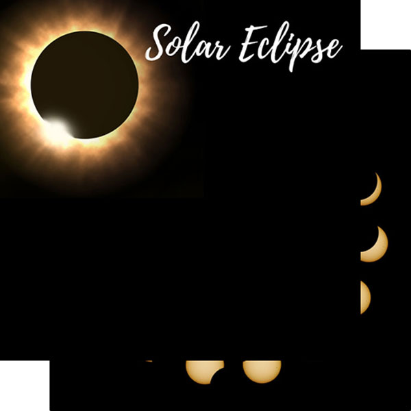 SCRAPBOOK CUSTOMS 12X12 SOLAR ECLIPSE