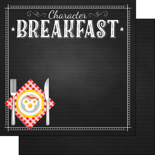 SCRAPBOOK CUSTOMS 12X12 CHARACTER BREAKFAST