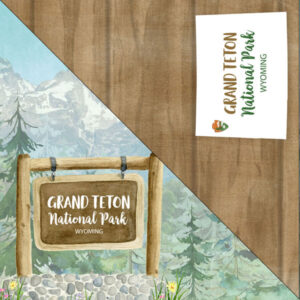 SCRAPBOOK CUSTOMS 12X12 GRAND TETON NATIONAL PARK