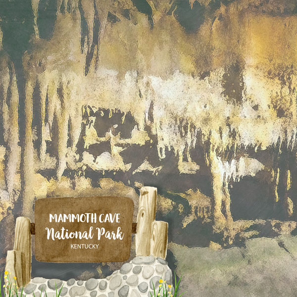 SCRAPBOOK CUSTOMS 12X12 MAMMOTH CAVE NATIONAL PARK