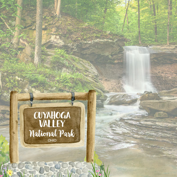 SCRAPBOOK CUSTOMS 12X12 CUYAHOGA VALLEY NATIONAL PARK