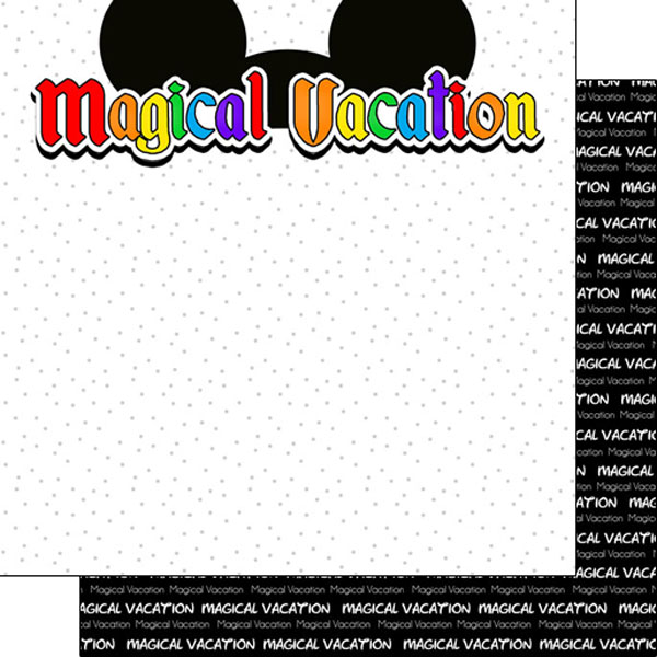 SCRAPBOOK CUSTOMS 12X12 MAGICAL VACATION EARS