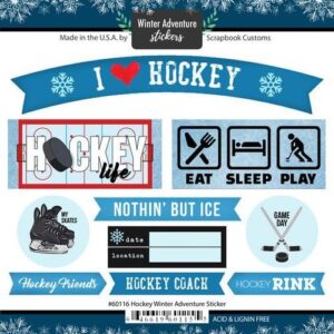 SCRAPBOOK CUSTOMS HOCKEY WINTER ADVENTURE