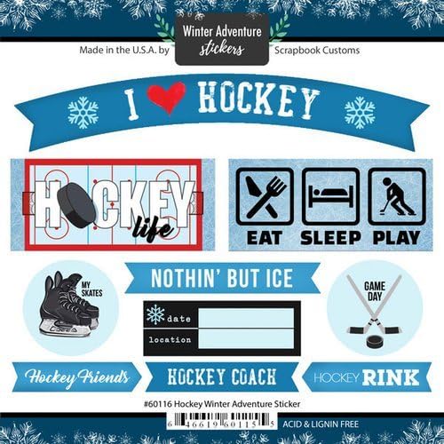 SCRAPBOOK CUSTOMS HOCKEY WINTER ADVENTURE