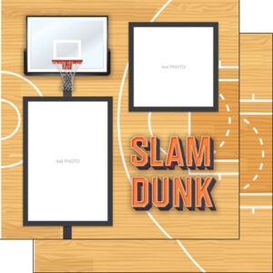 SCRAPBOOK CUSTOMS 12X12 BASKETBALL QUICK PAGES RIGHT