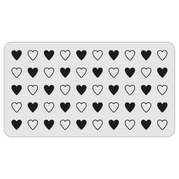 Sizzix 2D TF Embossing Folder w/8PK Thinlit Set Vault Side Order Love Notes By Tim Holtz