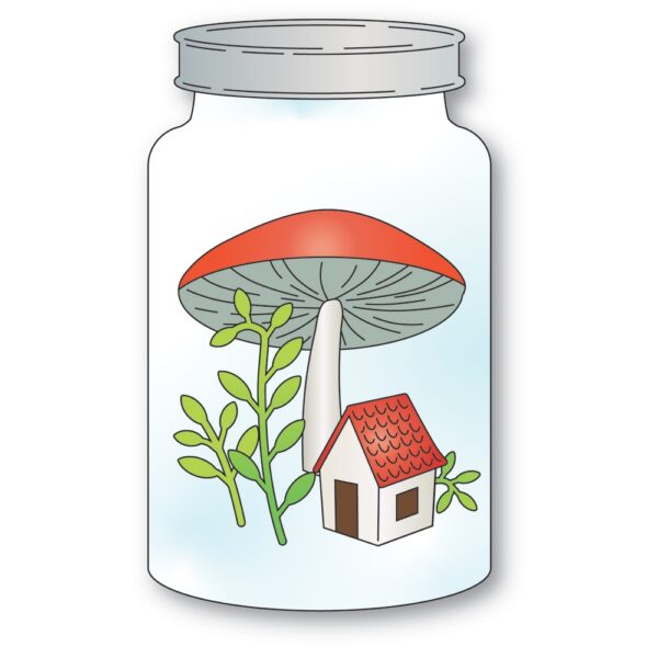 Poppy Stamps Die Cottage Terrarium