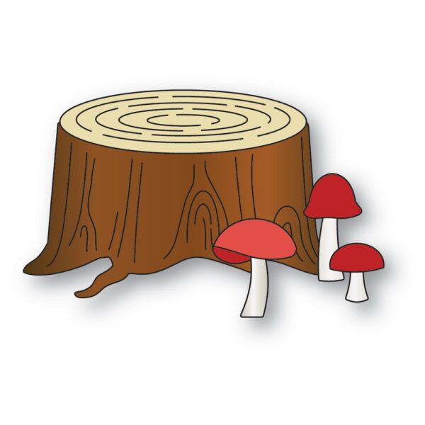 Poppy Stamps Die Forest Stump