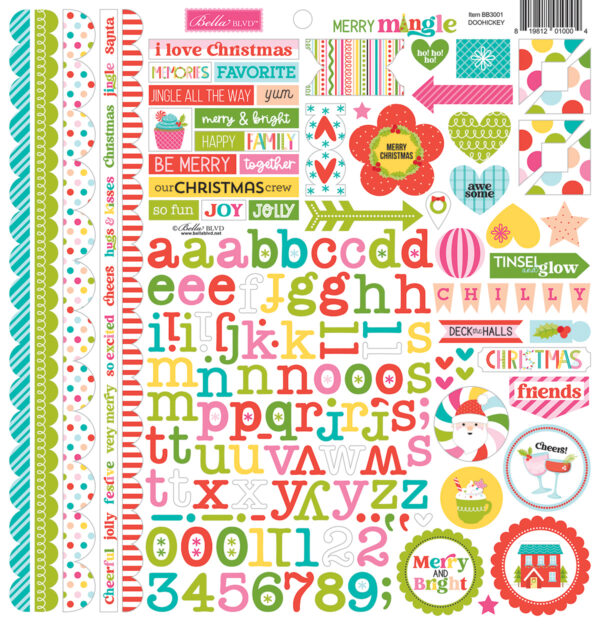 Bella Boulevard Merry Mingle Doohickey Stickers