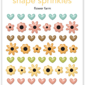 Doodlebug Farmhouse Flower Farm Shape Sprinkles