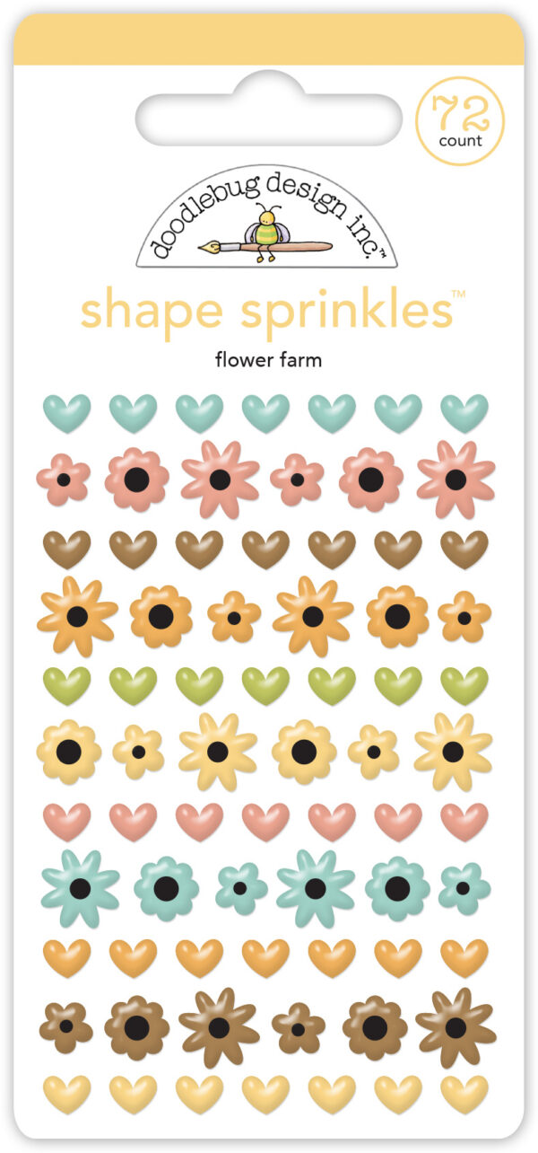 Doodlebug Farmhouse Flower Farm Shape Sprinkles