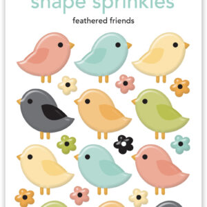 Doodlebug Farmhouse Feathered Friends Shape Sprinkles