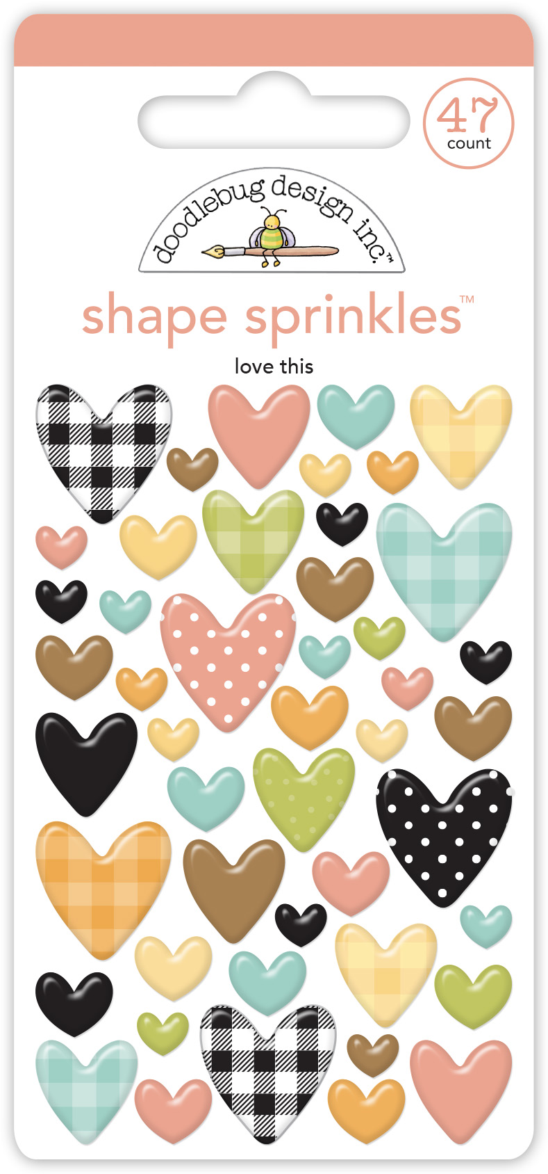 Doodlebug Farmhouse Love This Shape Sprinkles