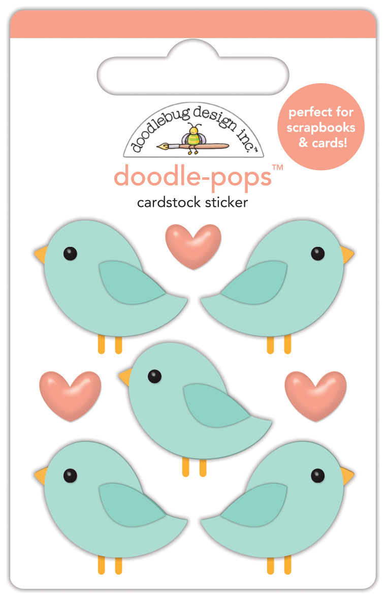 Doodlebug Farmhouse Birds of A Feather Doodle-pops