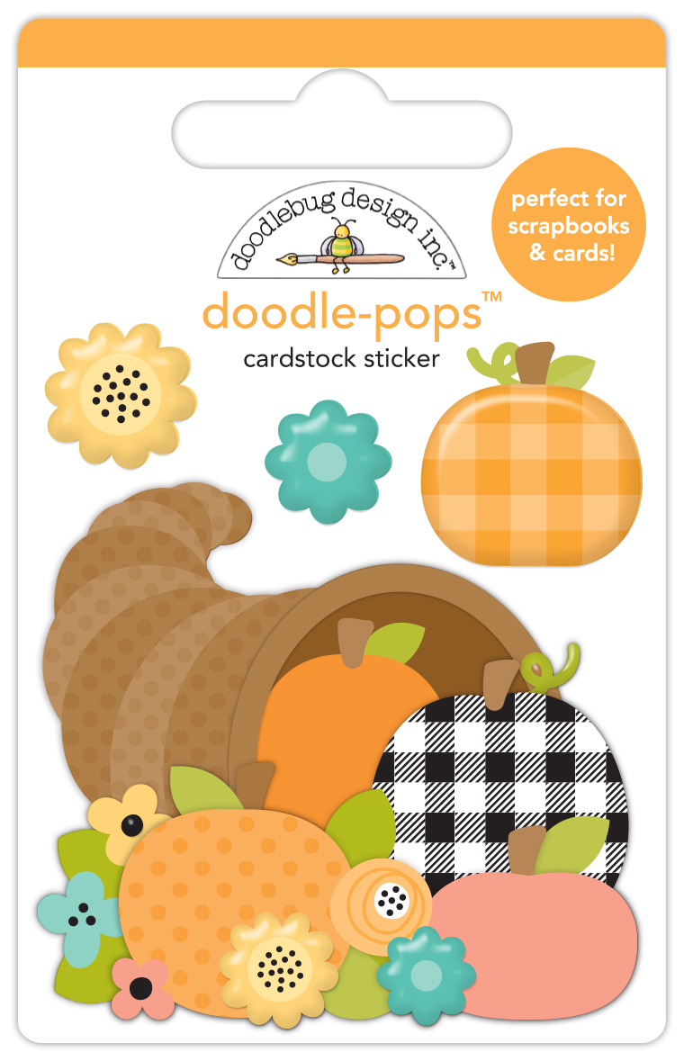 Doodlebug Farmhouse Horn A Plenty Doodle-pops