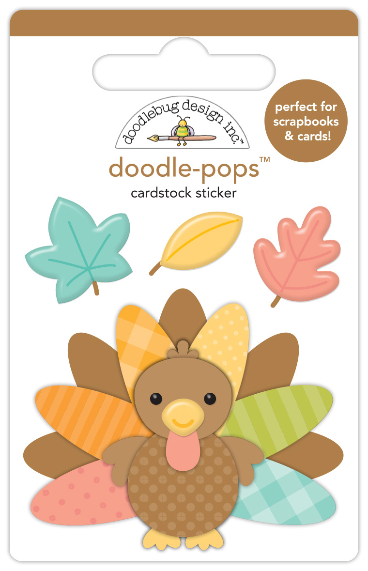 Doodlebug Farmhouse Turkey Time Doodle-pops