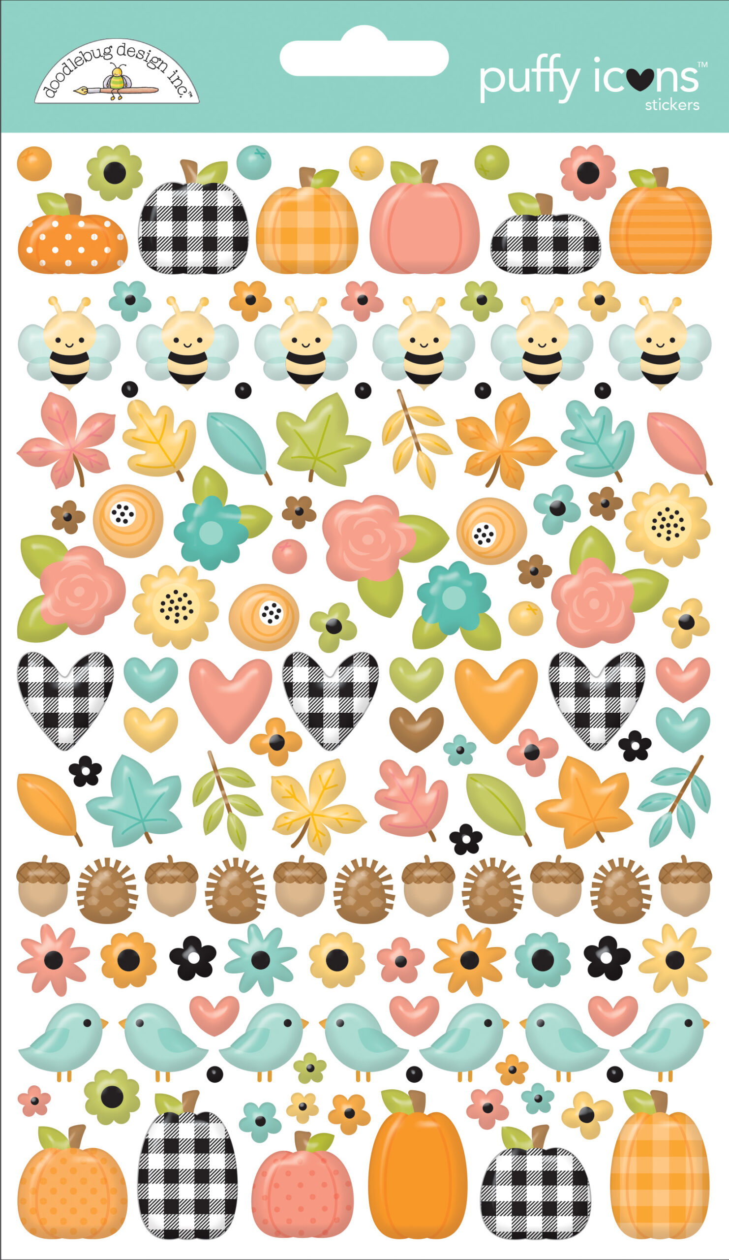 Doodlebug Farmhouse Farmhouse Puffy Icons Stickers