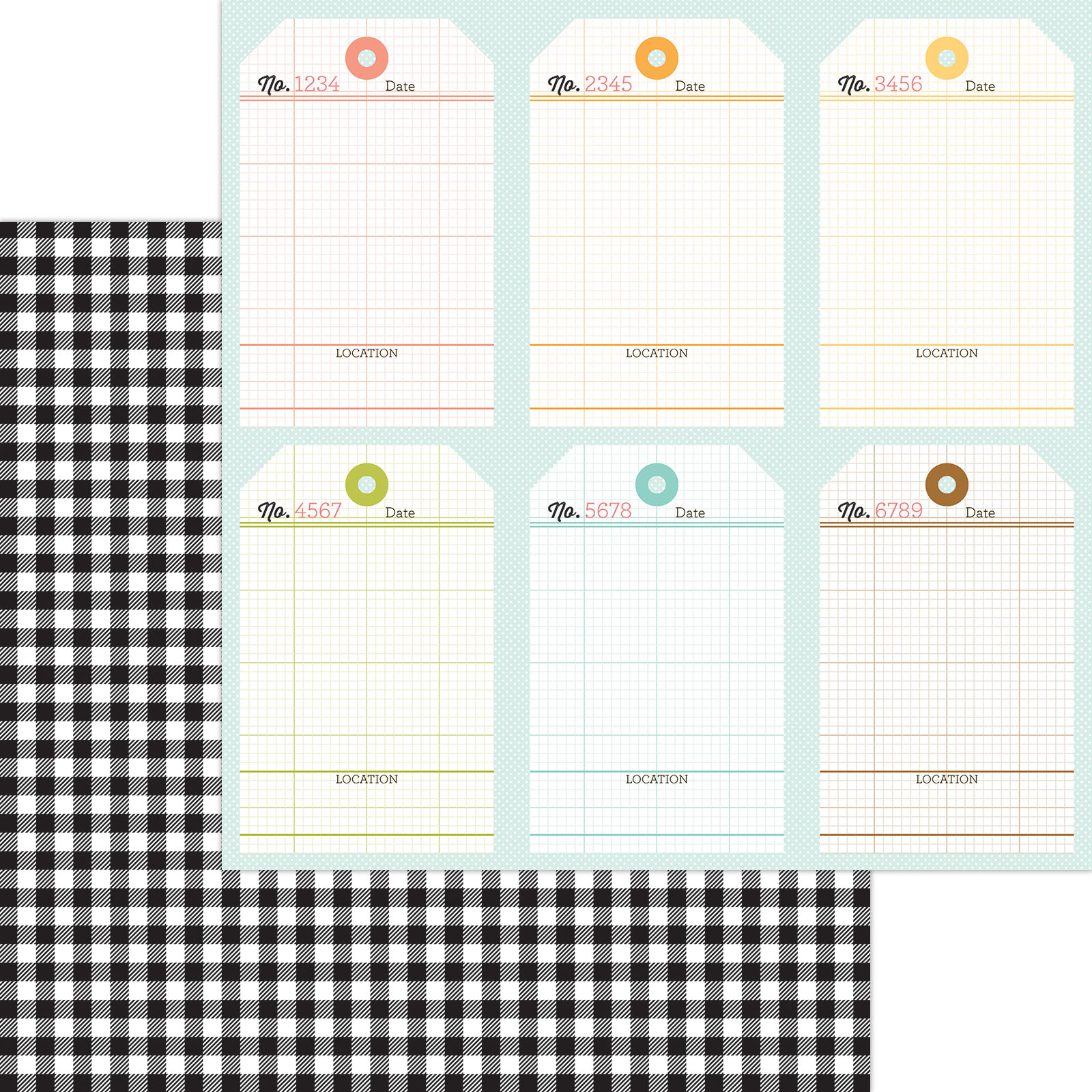 Doodlebug Farmhouse 12X12 Buffalo Plaid