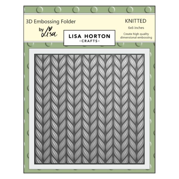 LISA HORTON EMBOSSING FOLDER KNITTED