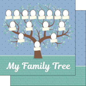 SCRAPBOOK CUSTOMS 12X12 MY FAMILY TREE 4 GENERATION